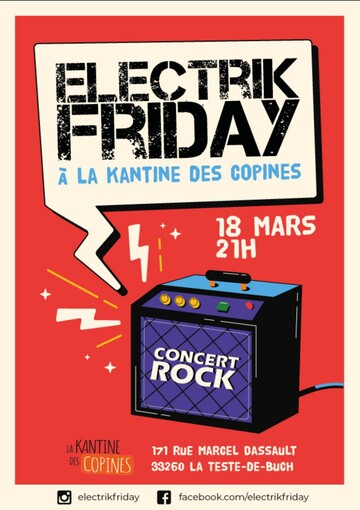 18 mars : Concert Rock Electrik Friday